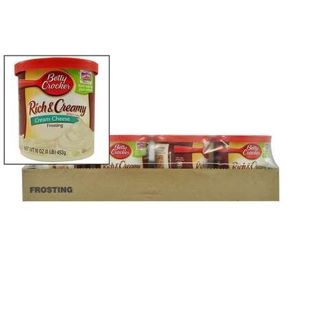 BETTY CROCKER Betty Crocker Rich & Creamy Cream Cheese Frosting 16 oz., PK8 16000-41215